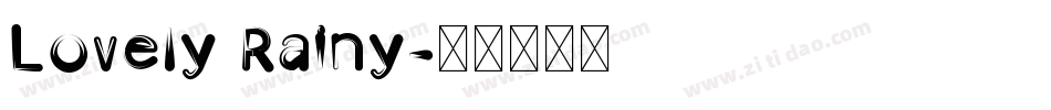 Lovely Rainy字体转换